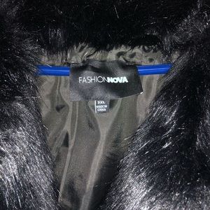 Faux fur jacket